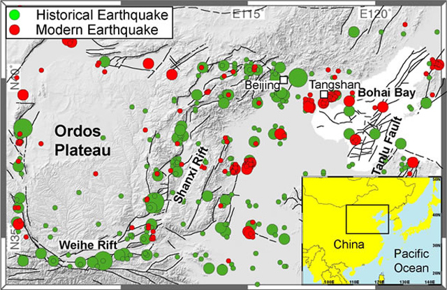 中国哪些地区更容易地震？