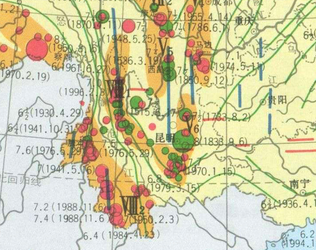中国哪些地区更容易地震？